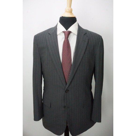 Brooks Brothers Madison Brookscool CURRENT Wool Blend Gray Striped 2 Pc Suit 40R - Picture 4 of 14